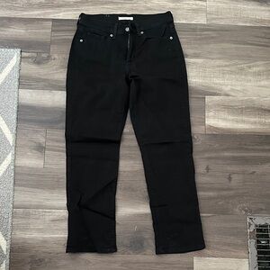 Levi's Black Straight Leg Jeans for Women